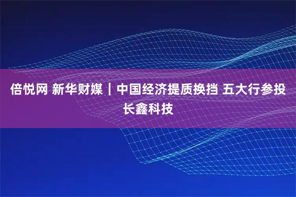 倍悦网 新华财媒｜中国经济提质换挡 五大行参投长鑫科技
